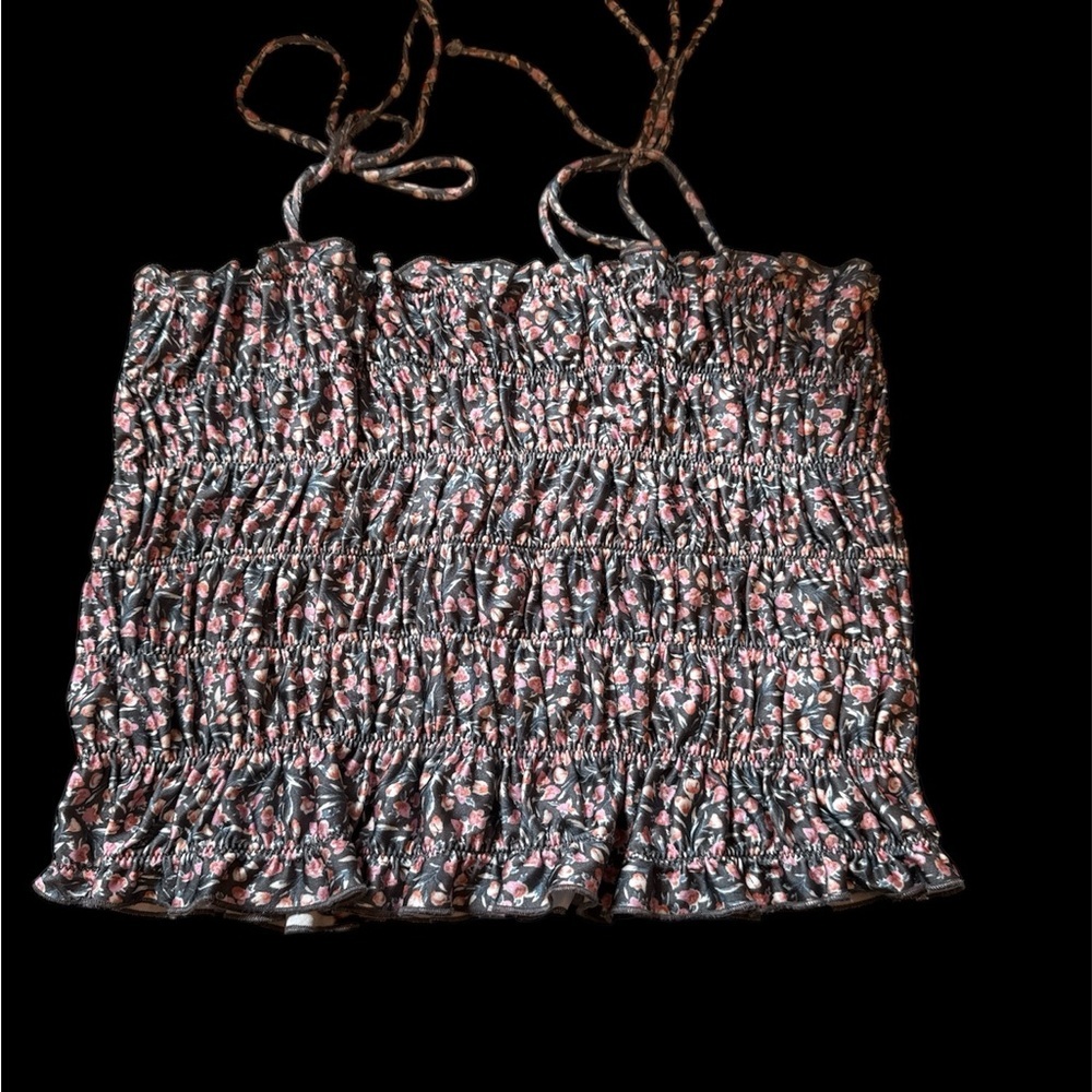 Out from under Floral Smocked Women's Top exclusive brand from urban outfitters